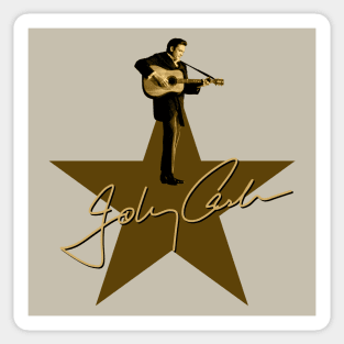 Johnny Cash - Signature Sticker